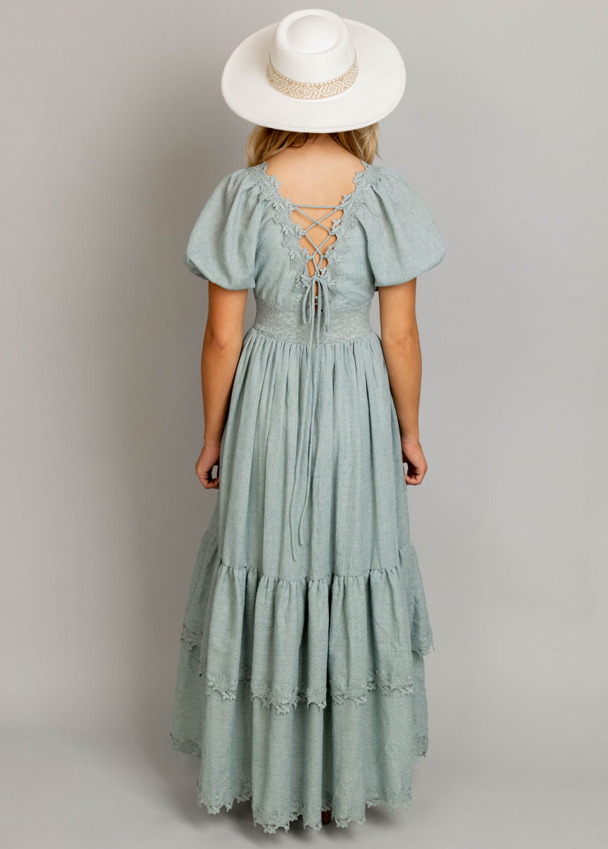 Cristina Dress in Dusty Aqua-My Prom Time