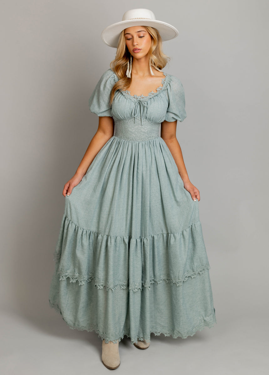 Cristina Dress in Dusty Aqua-My Prom Time