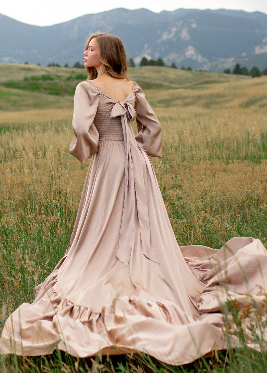 Lorna Impact Dress in Stone-My Prom Time