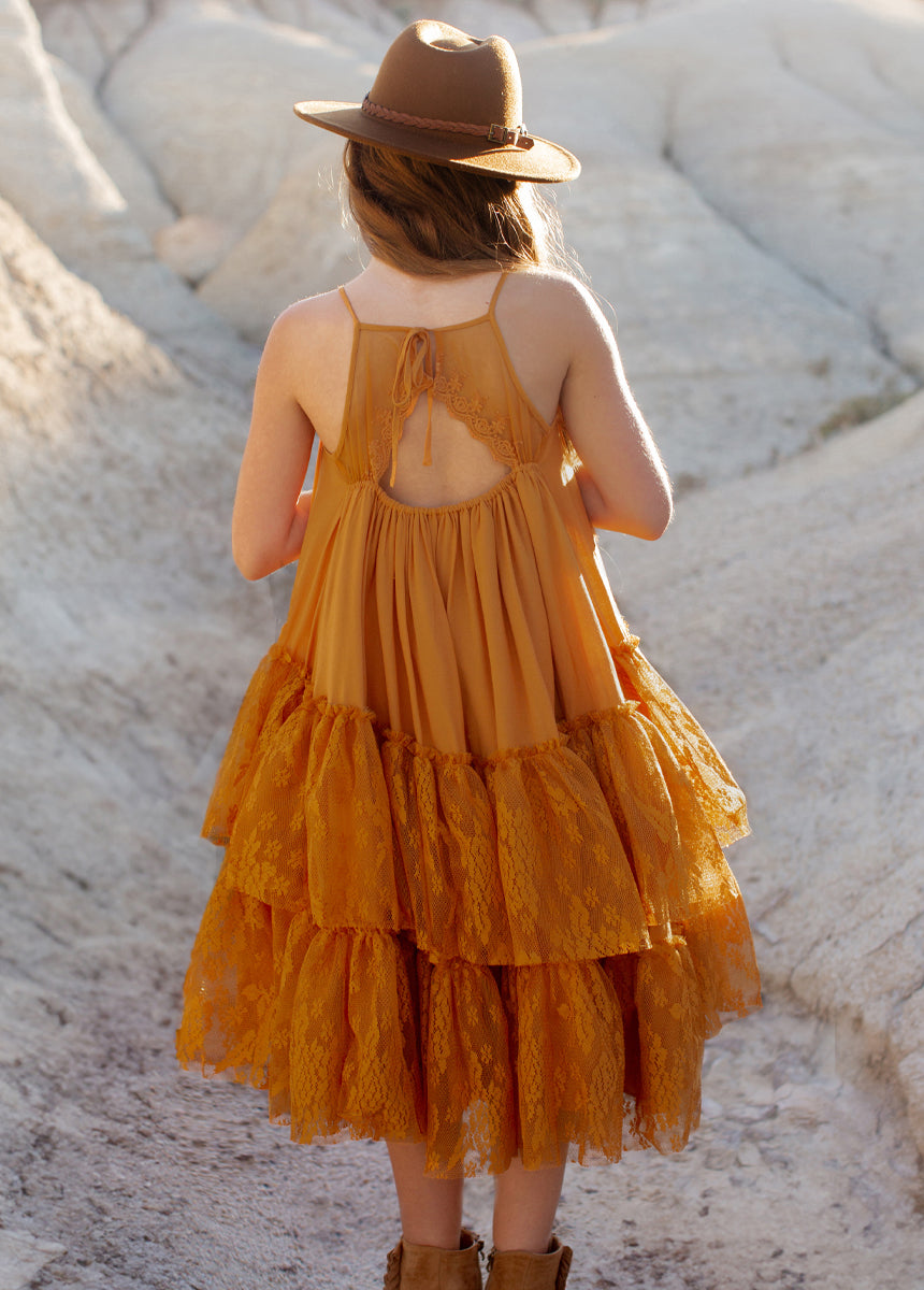 Catrina Dress in Marigold-My Prom Time