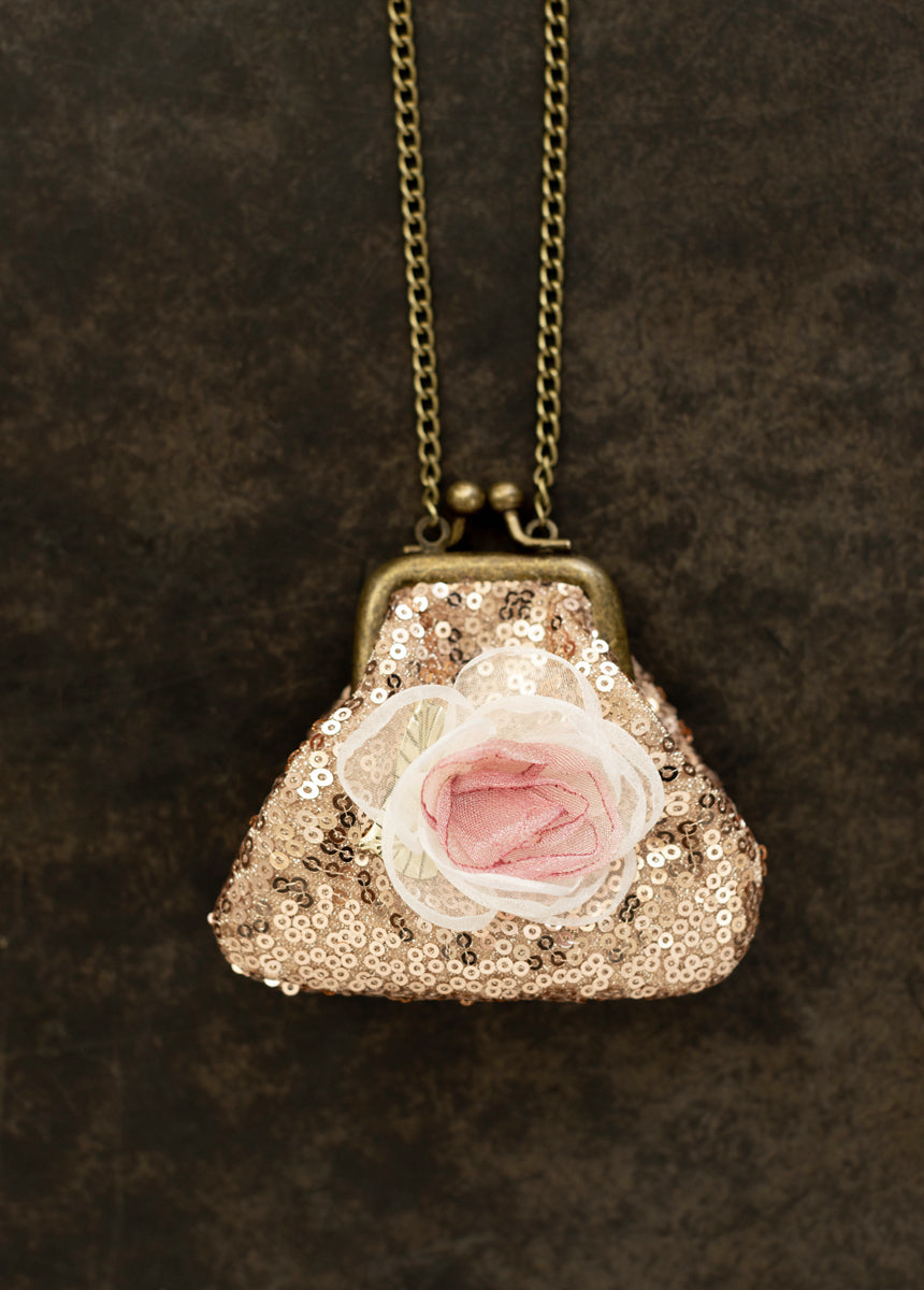 Deavaney Coin Purse in Pink Sequin-My Prom Time