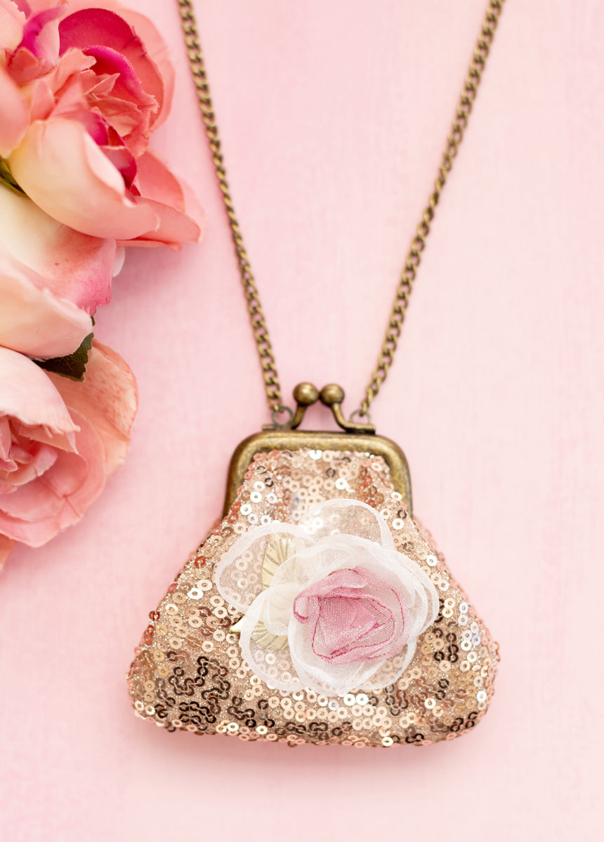 Deavaney Coin Purse in Pink Sequin-My Prom Time