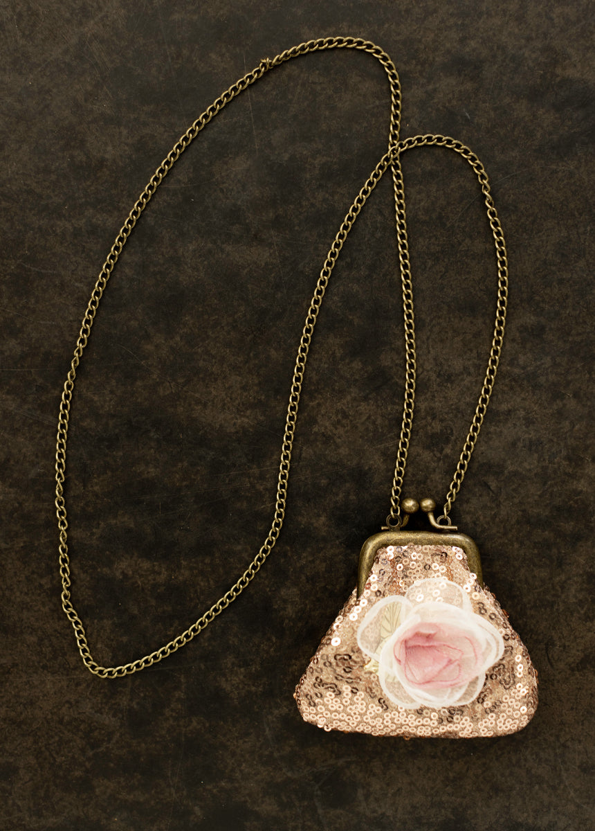 Deavaney Coin Purse in Pink Sequin-My Prom Time