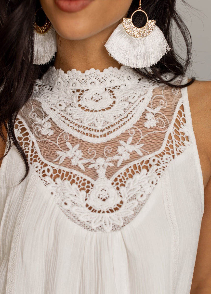 Delfina Top in Cream-My Prom Time