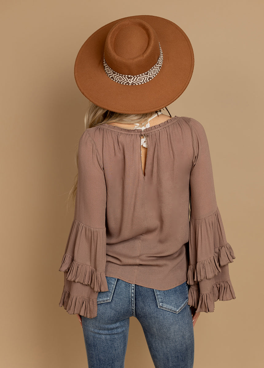 Devina Top in Light Mahogany-My Prom Time