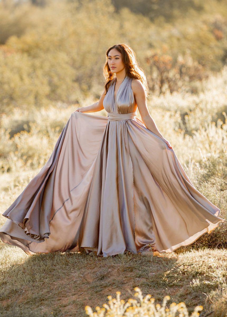 June Impact Dress in Stone-My Prom Time