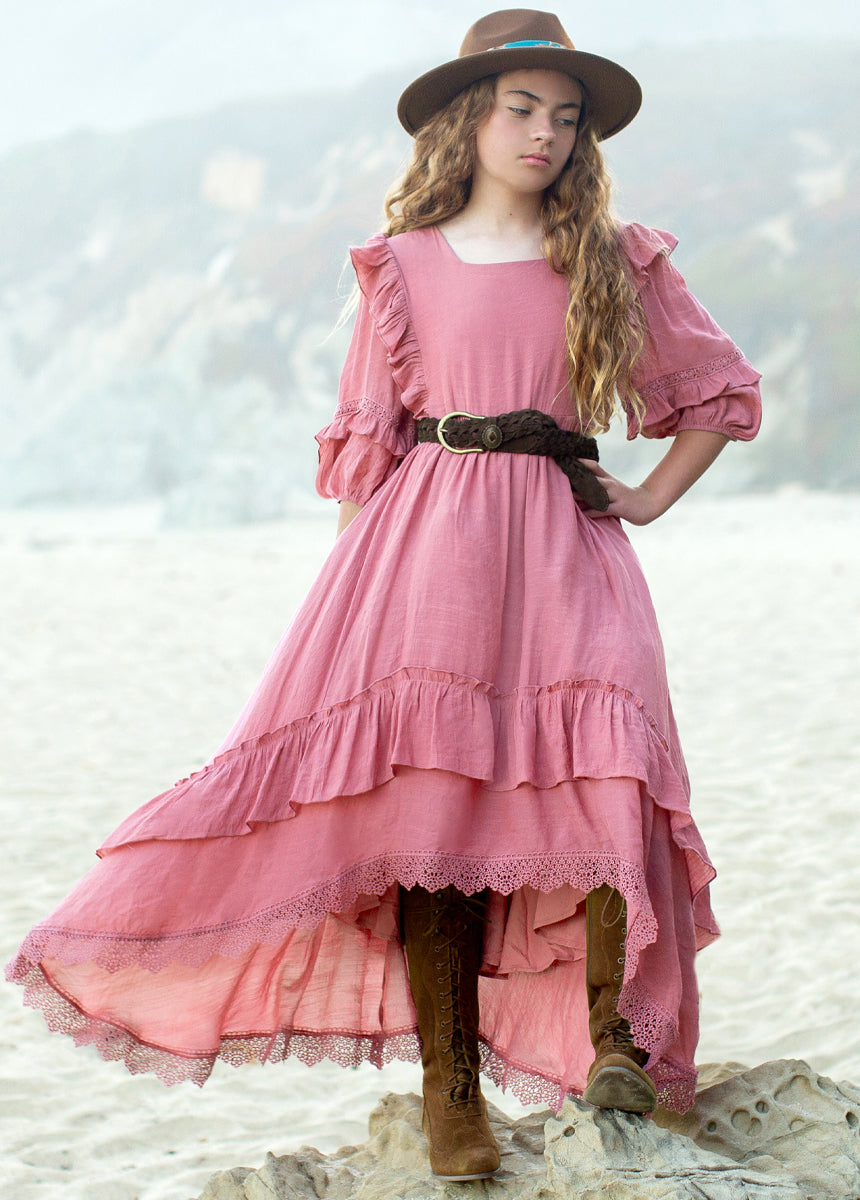 Wendie Leather Belt in Nutmeg-My Prom Time