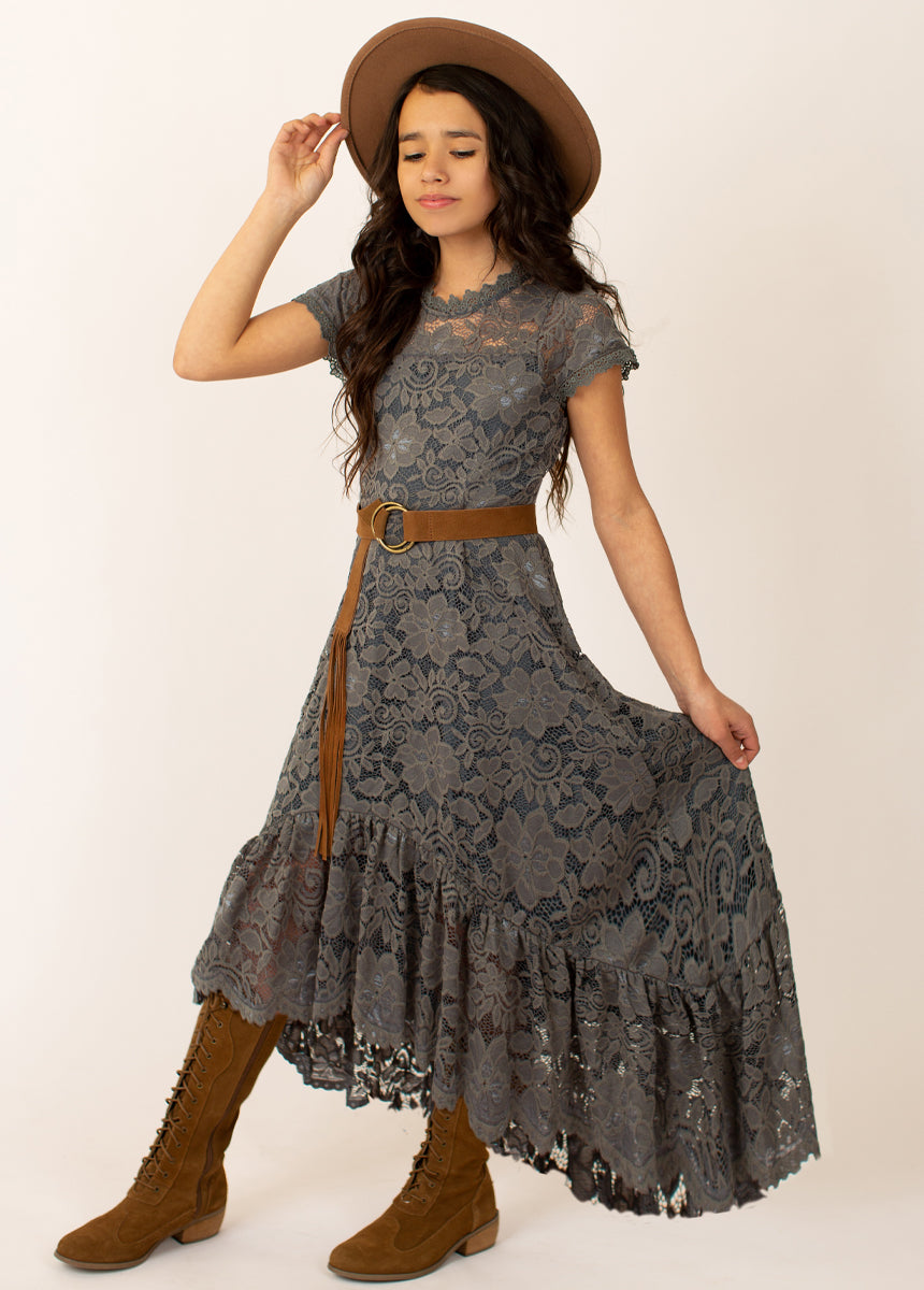 Sara Leather Belt in Nutmeg-My Prom Time