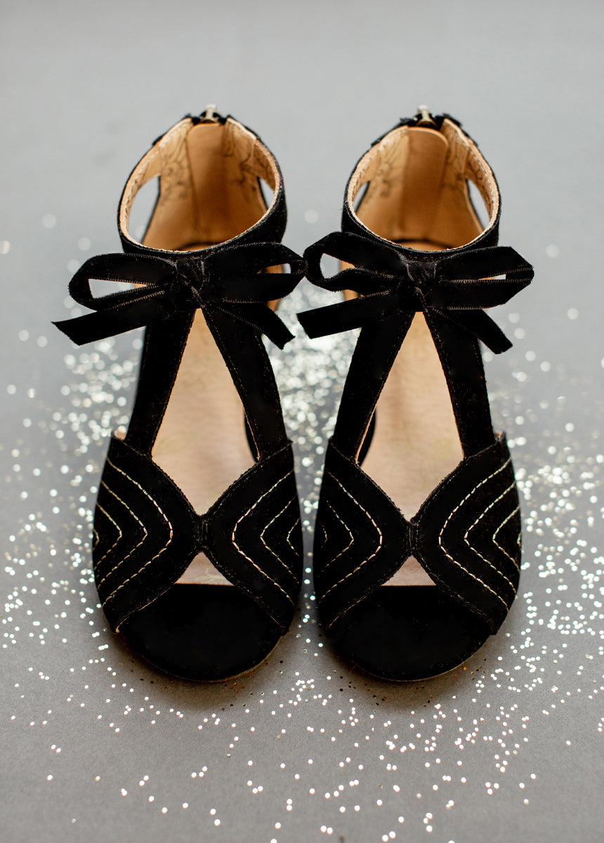 Orelia Bow Heel in Black-My Prom Time