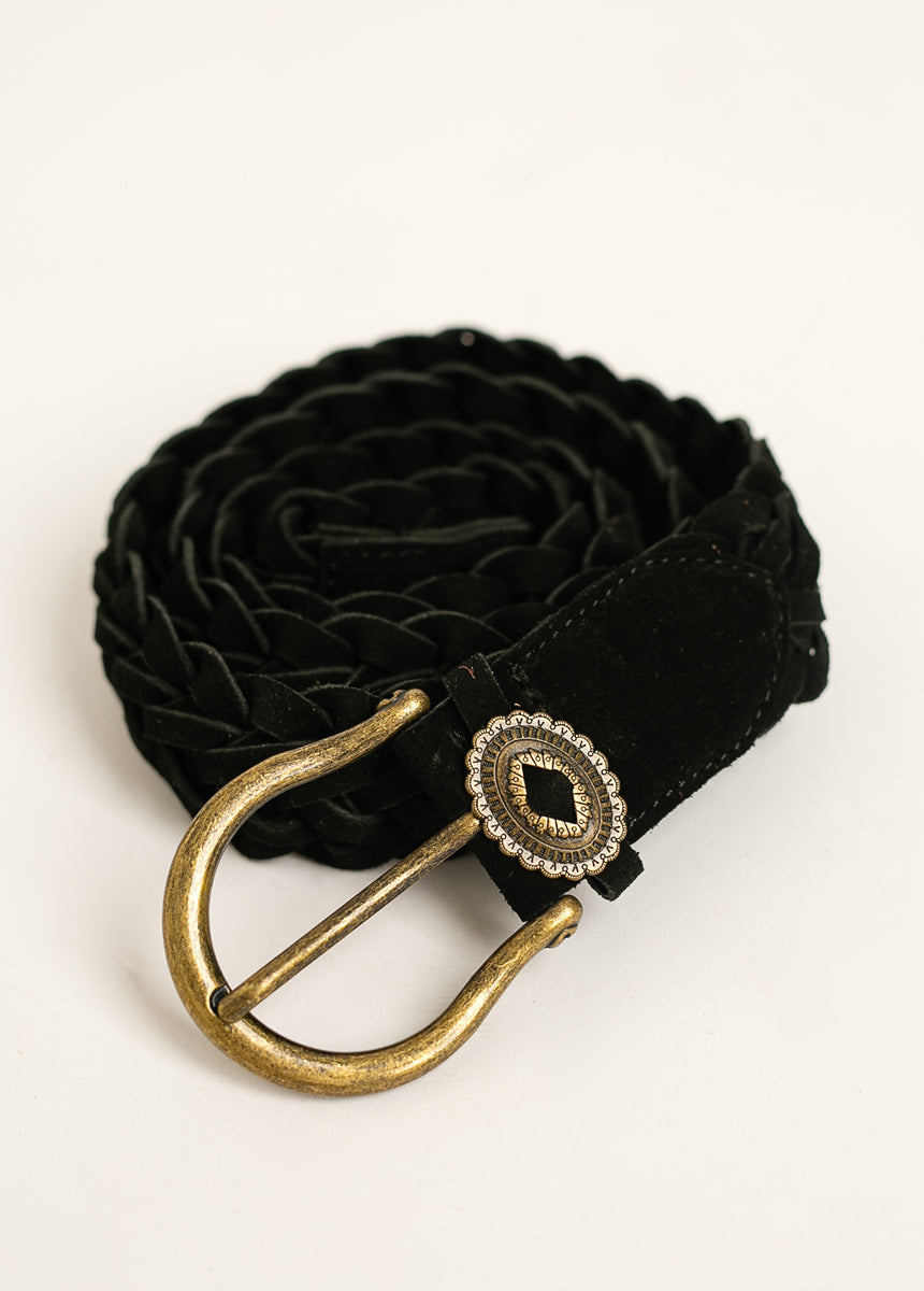 Winslow Leather Belt in Black-My Prom Time