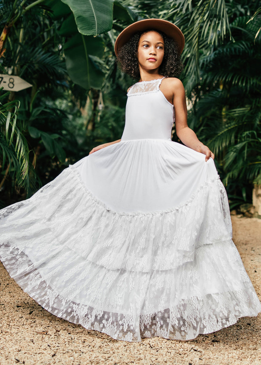 Catrin Dress in White-My Prom Time