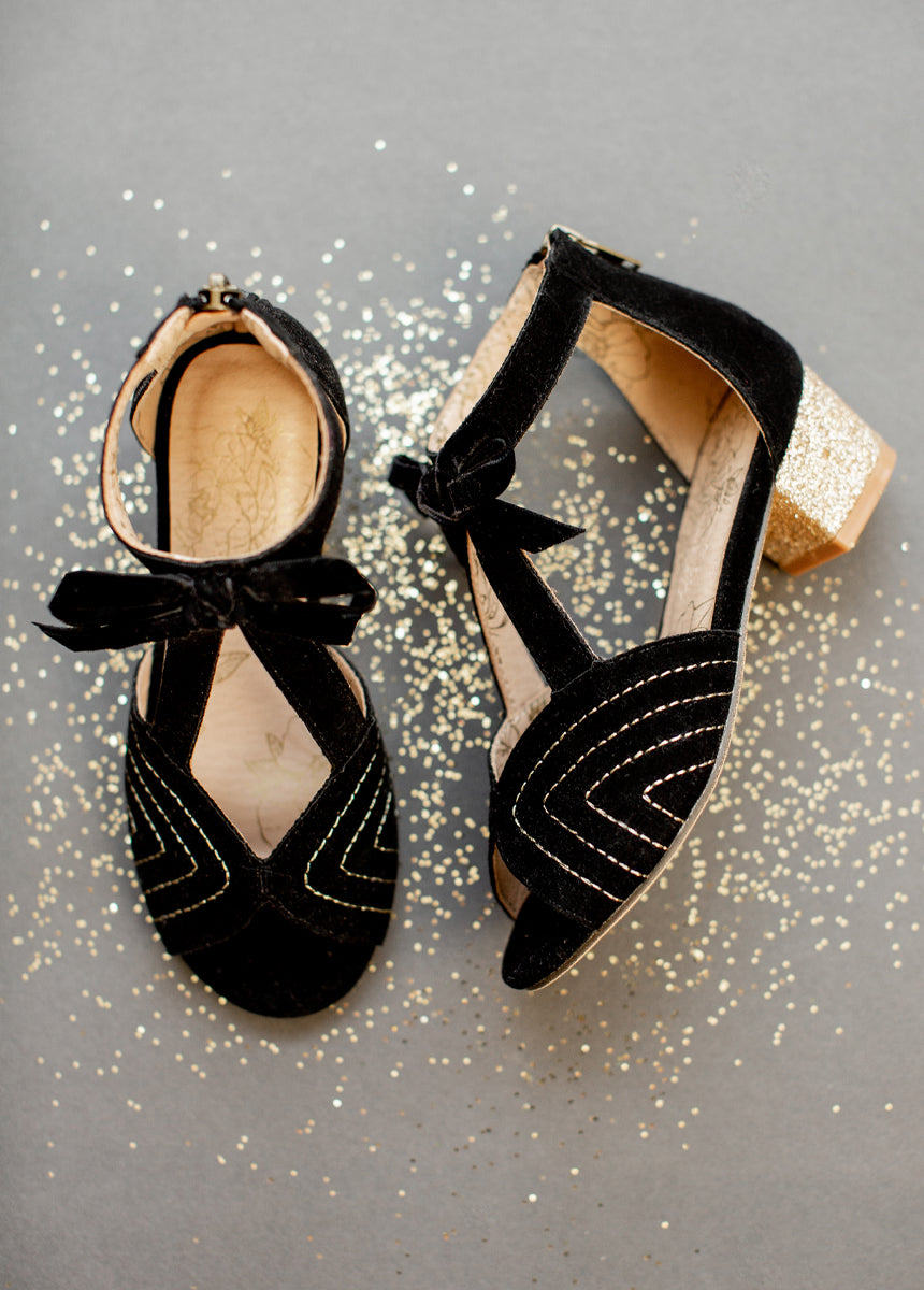Orelia Bow Heel in Black-My Prom Time