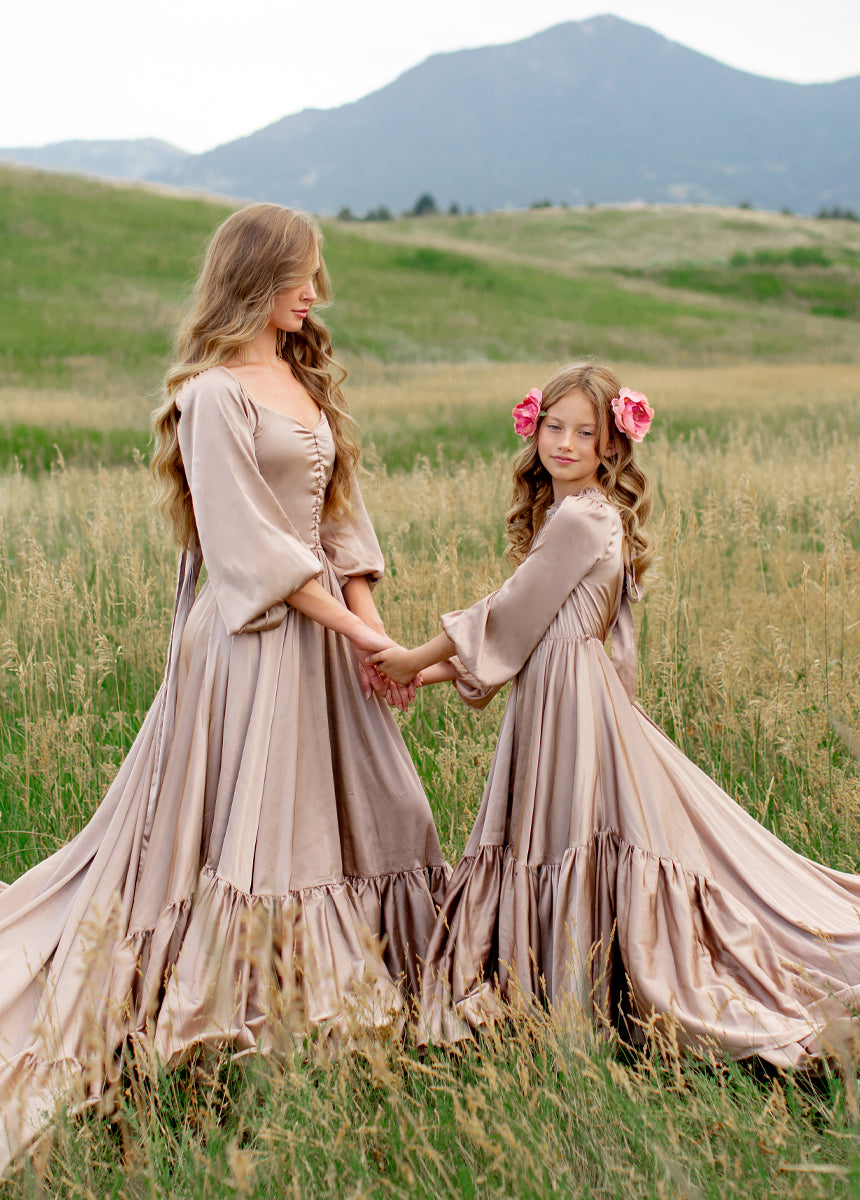 Leana Impact Dress in Stone-My Prom Time