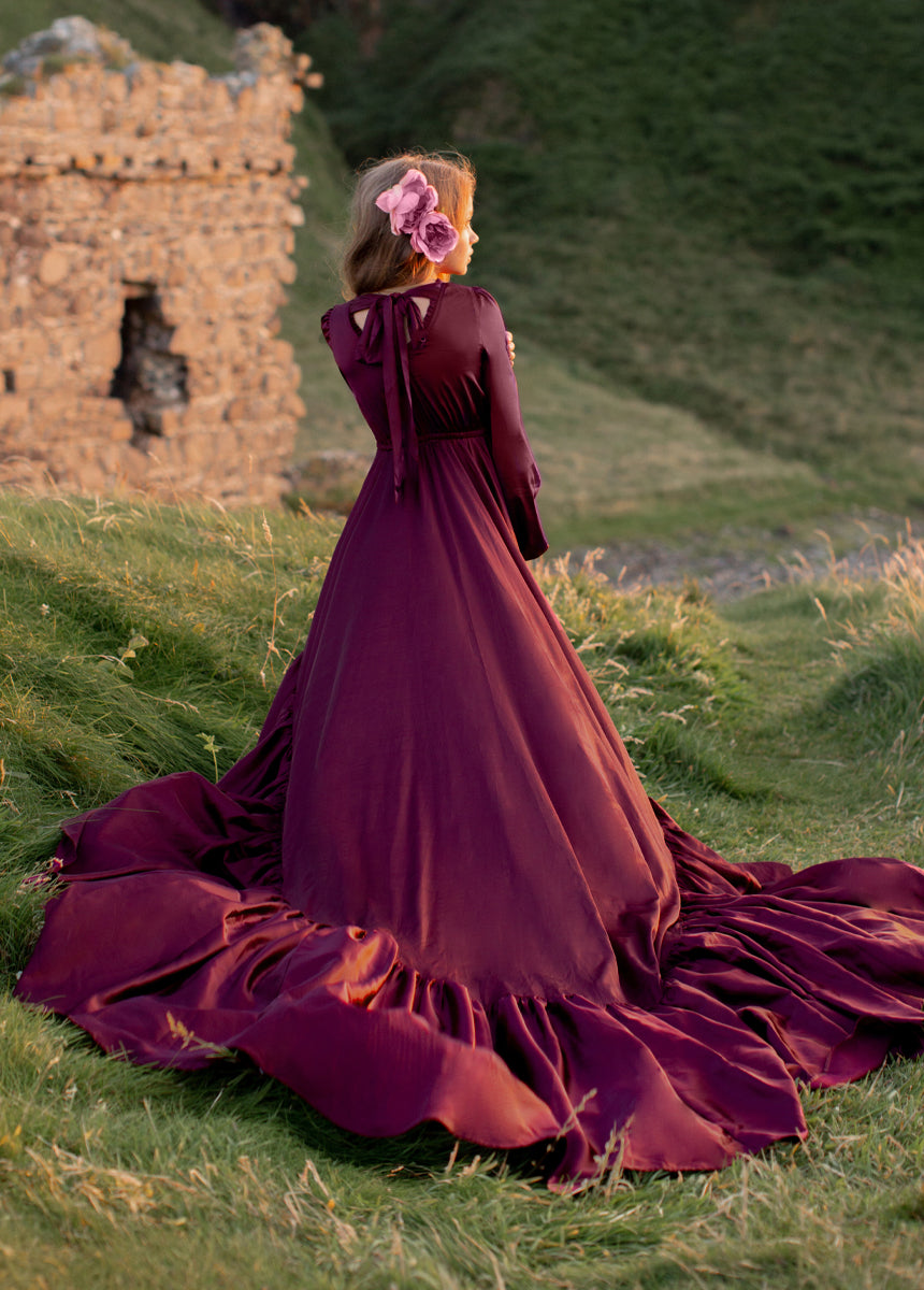 Leana Impact Dress in Plum-My Prom Time