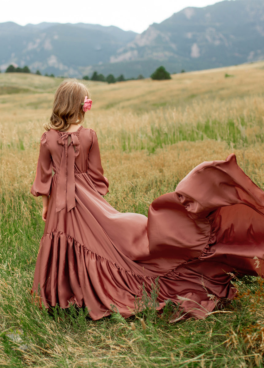 Leana Impact Dress in Cedarwood-My Prom Time