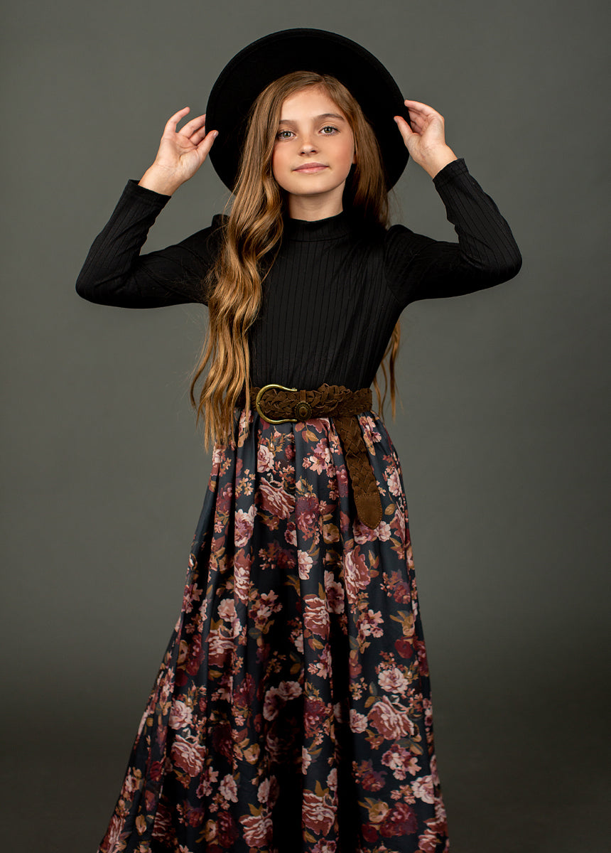 Wendie Leather Belt in Nutmeg-My Prom Time