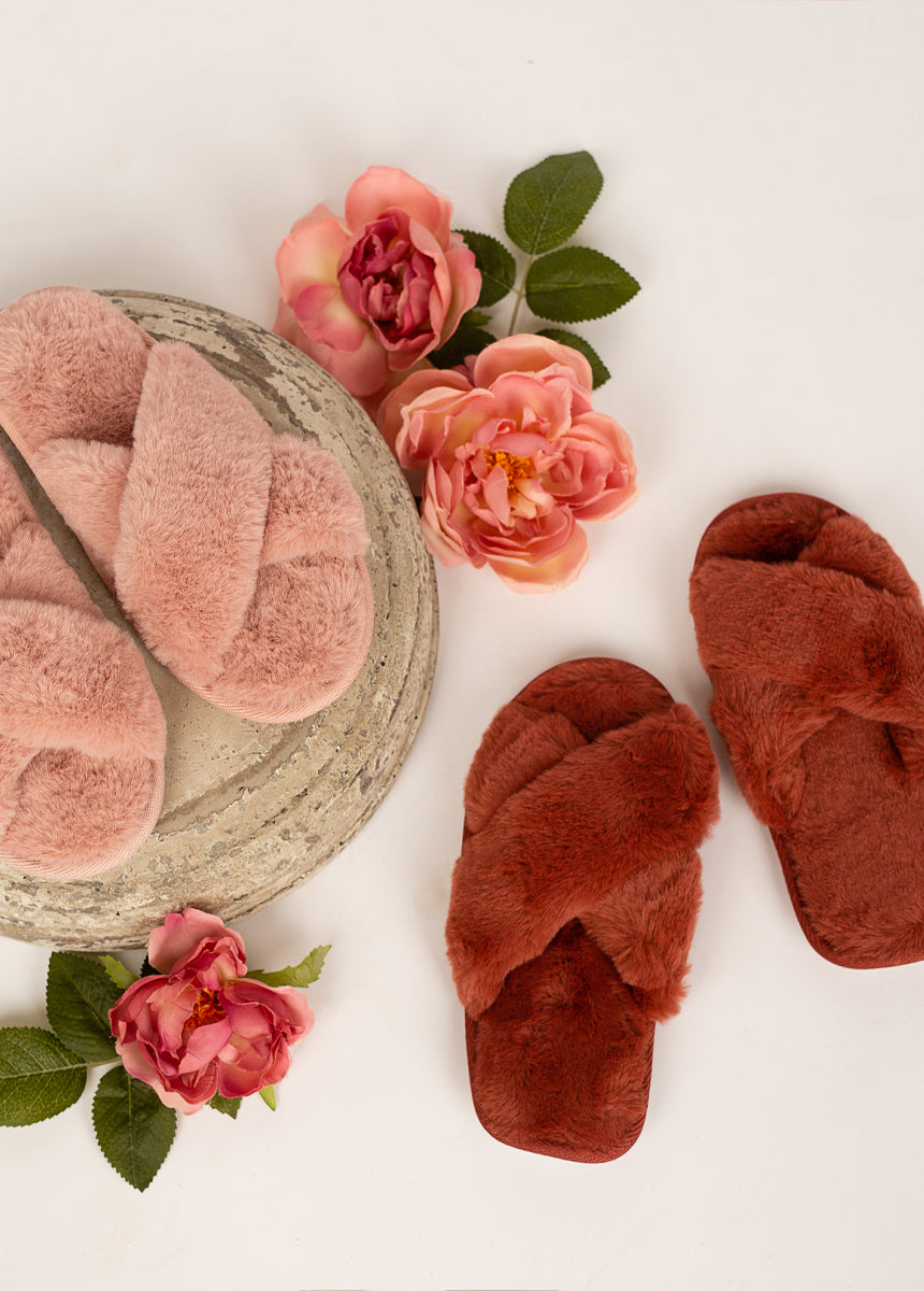 Prisca Slippers in Cinnamon-My Prom Time