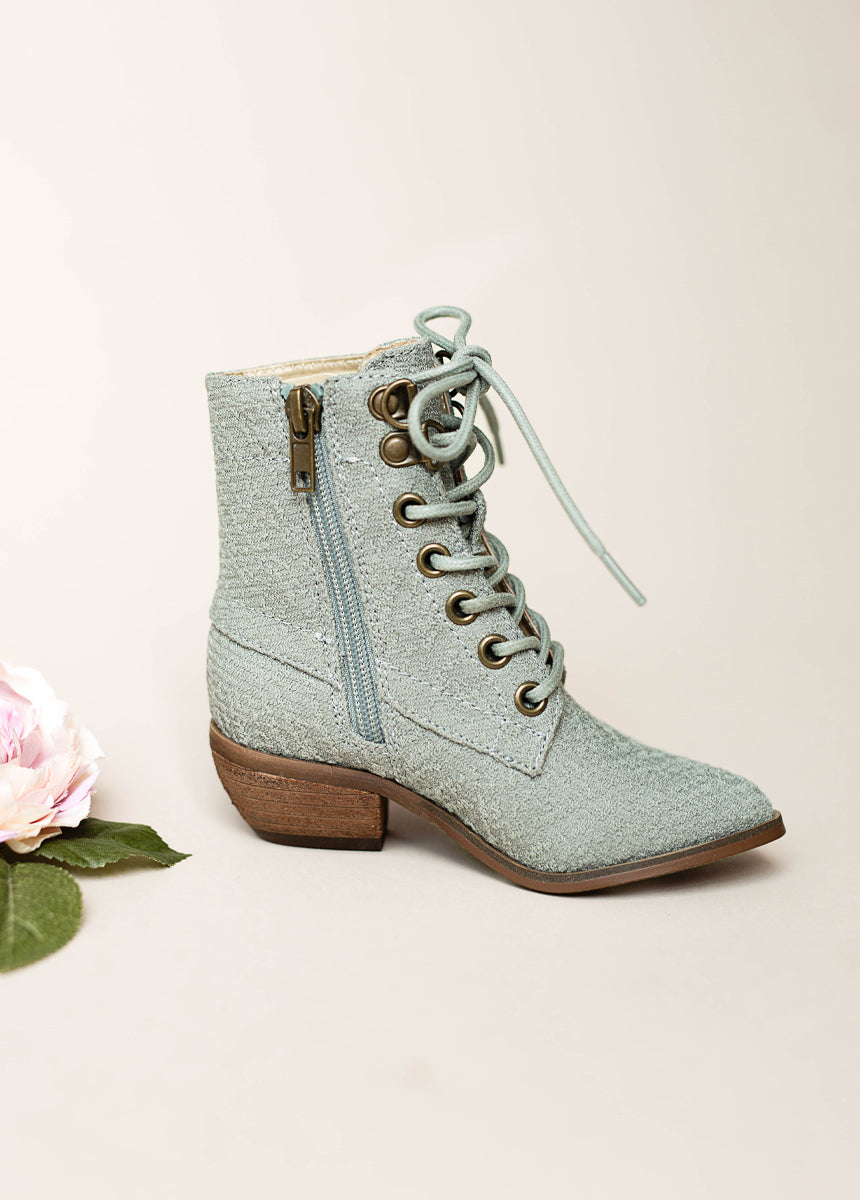 Eliza Boot in Neutral Green-My Prom Time