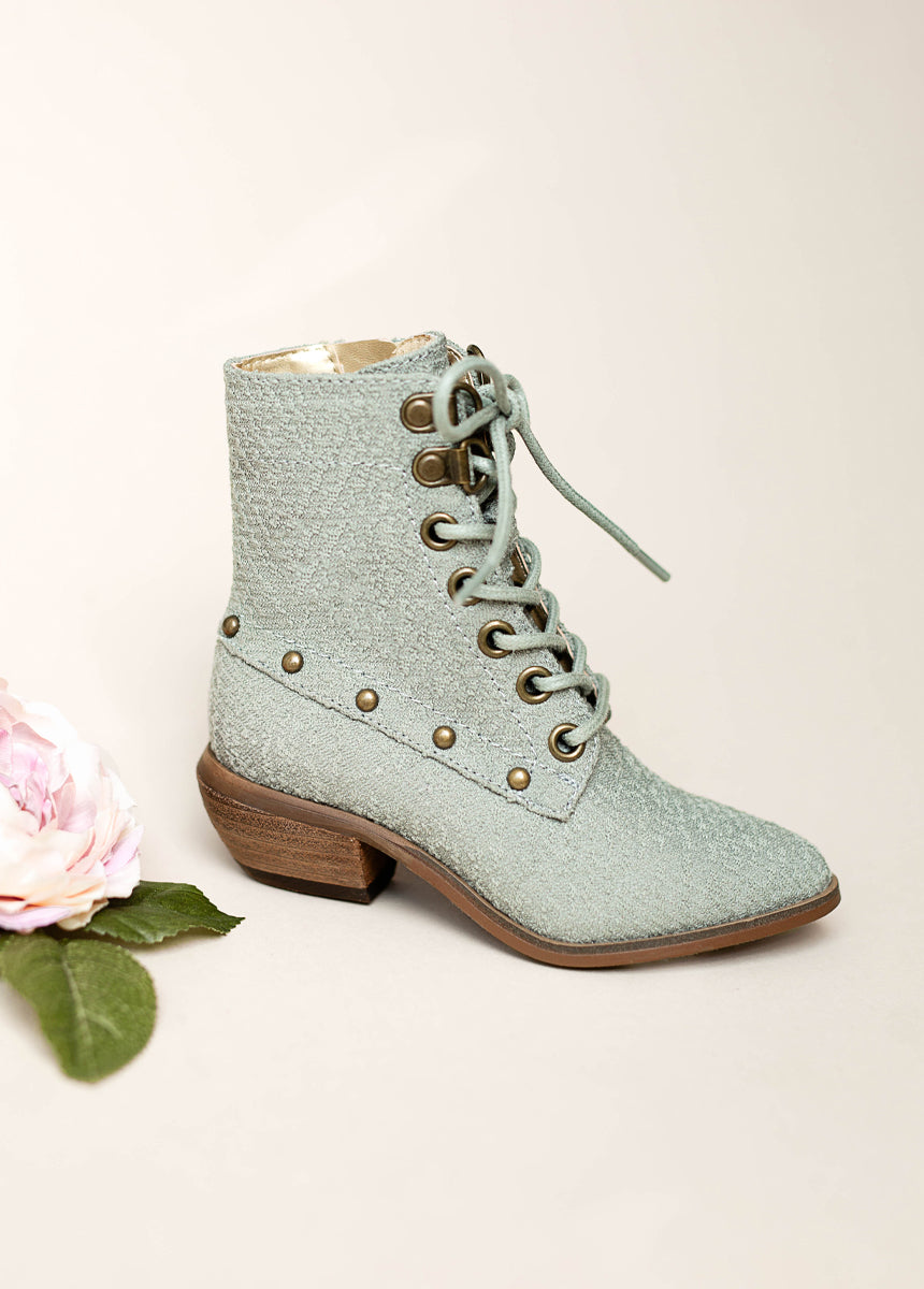 Eliza Boot in Neutral Green-My Prom Time