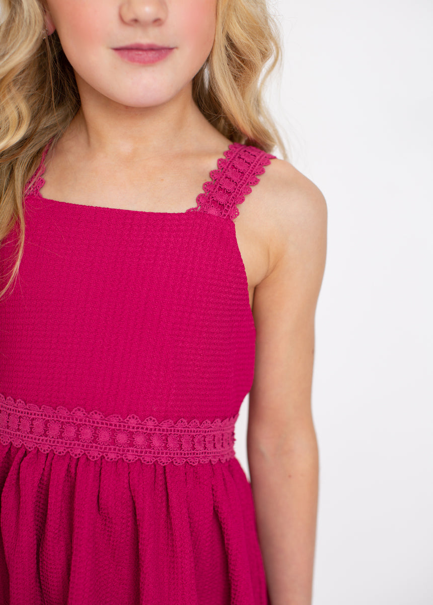 Elmina Top in Hibiscus-My Prom Time