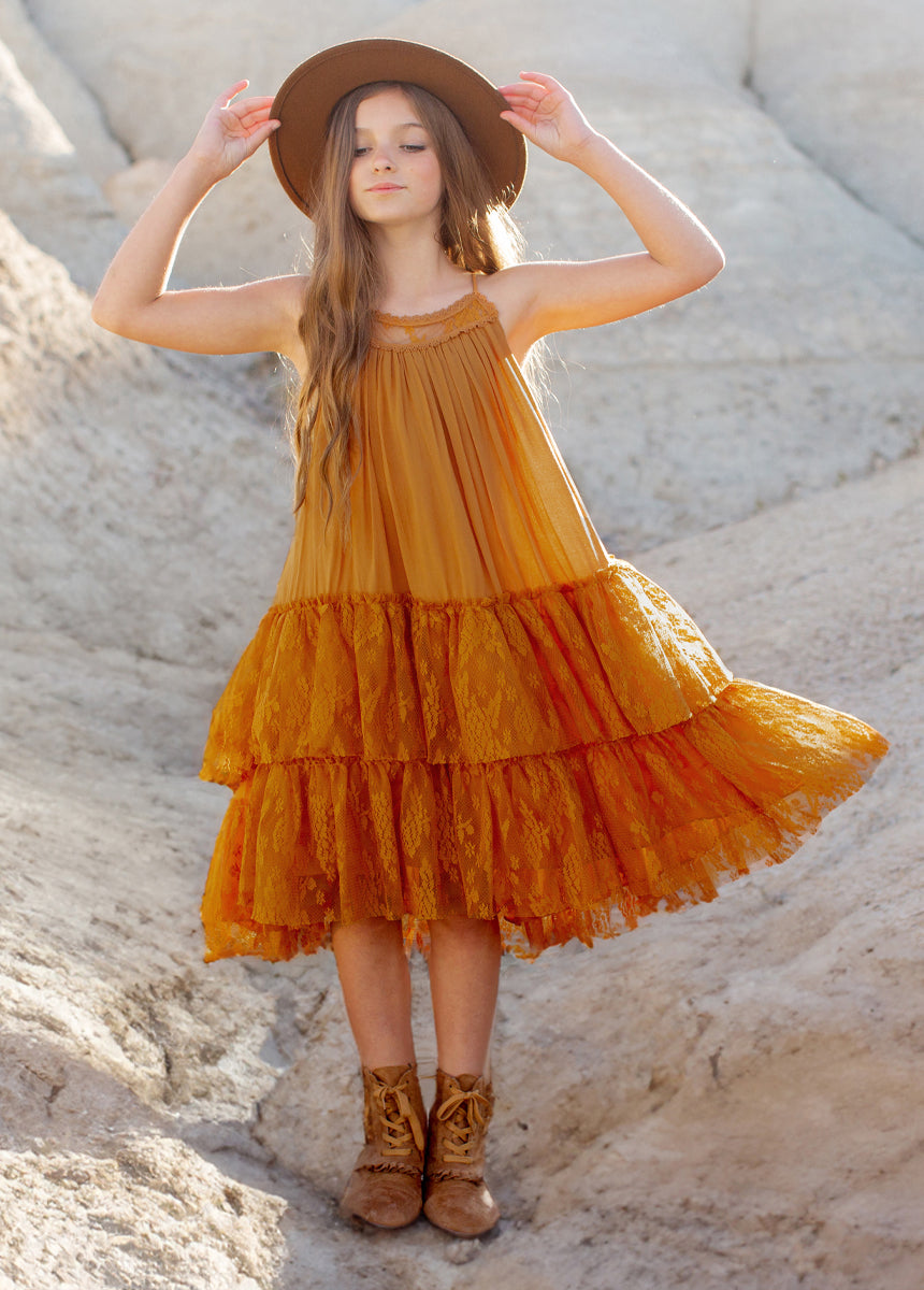Catrina Dress in Marigold-My Prom Time