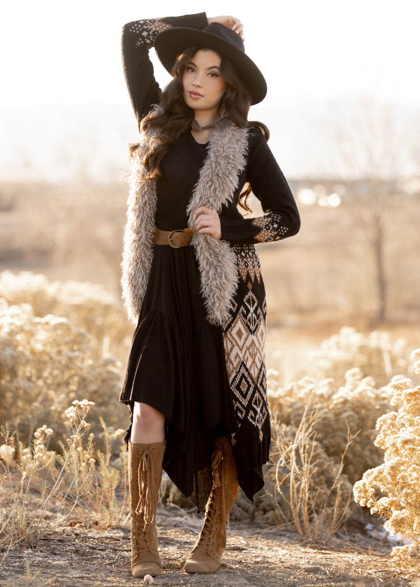 Etta Duster in Black-My Prom Time