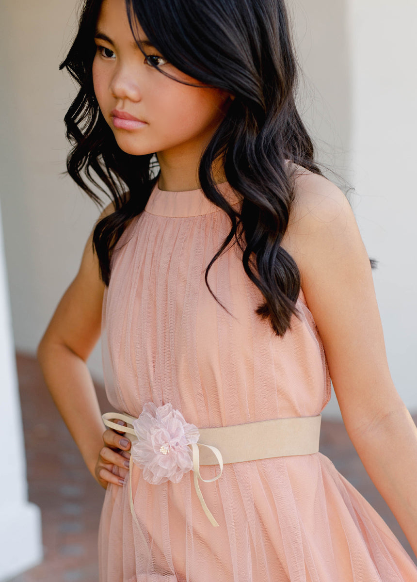 Calliana Belt in Shell/Tan-My Prom Time