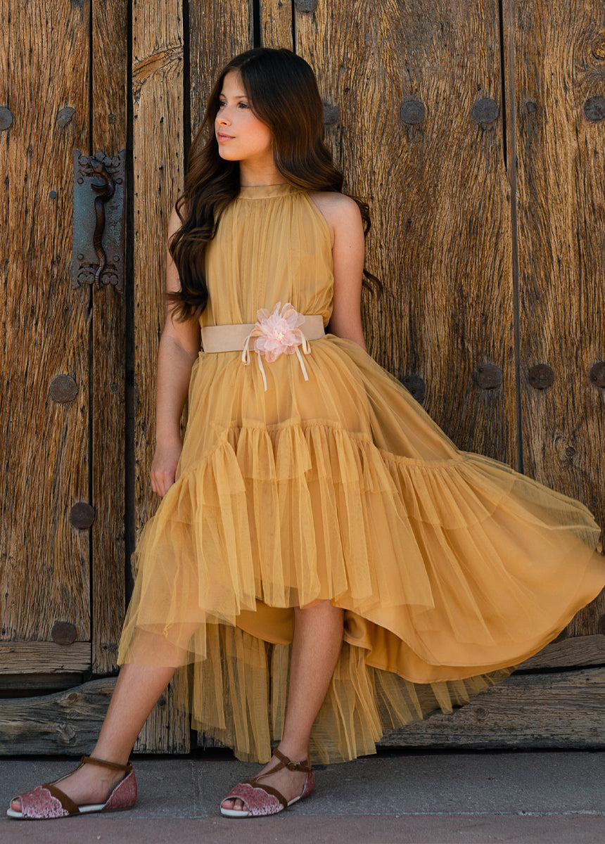 Calliana Belt in Shell/Tan-My Prom Time