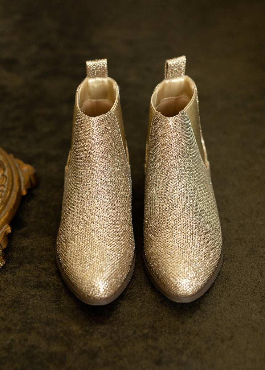 Chelsey Boot in Gold-My Prom Time