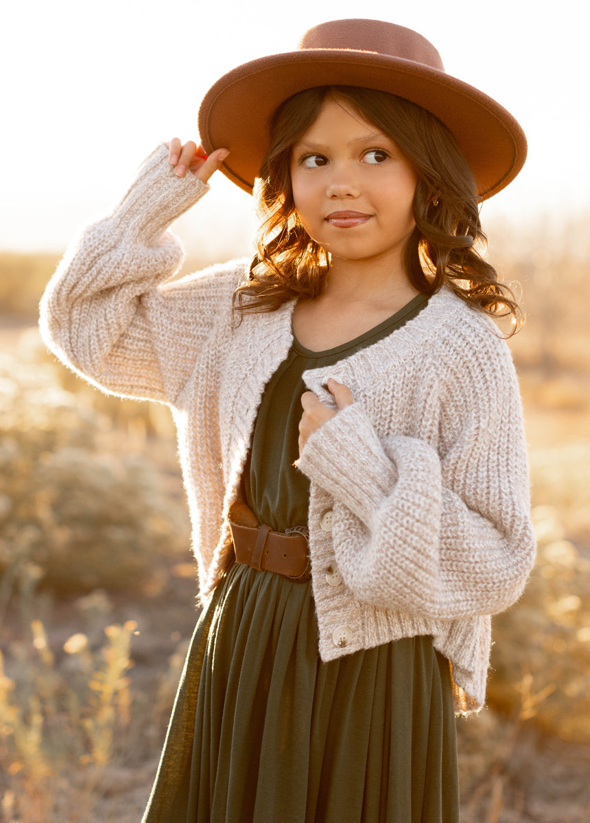 Minnie Cardigan in Ecru-My Prom Time