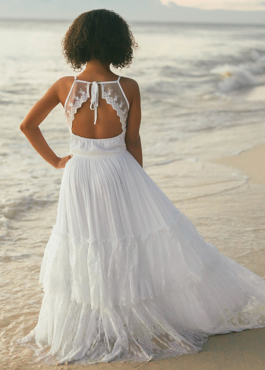 Catrin Dress in White-My Prom Time