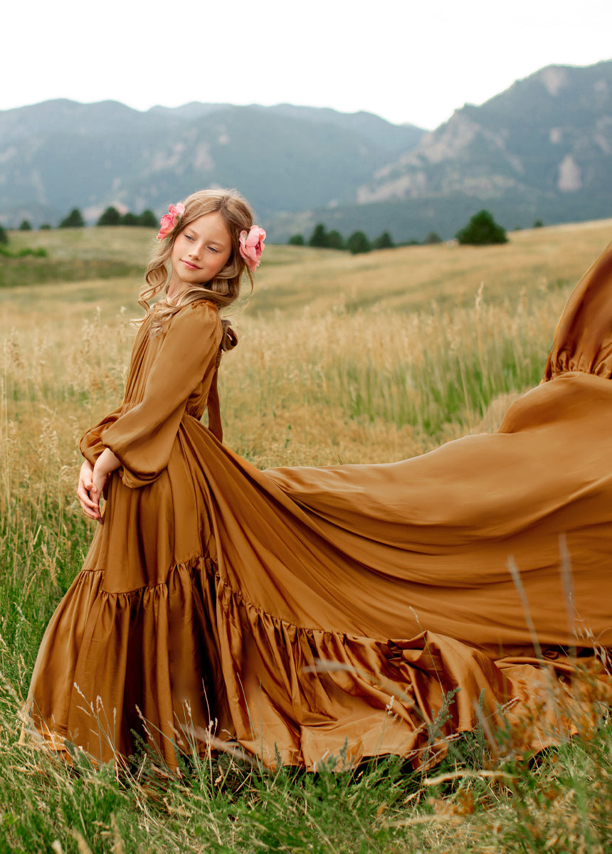 Leana Impact Dress in Dark Honey-My Prom Time