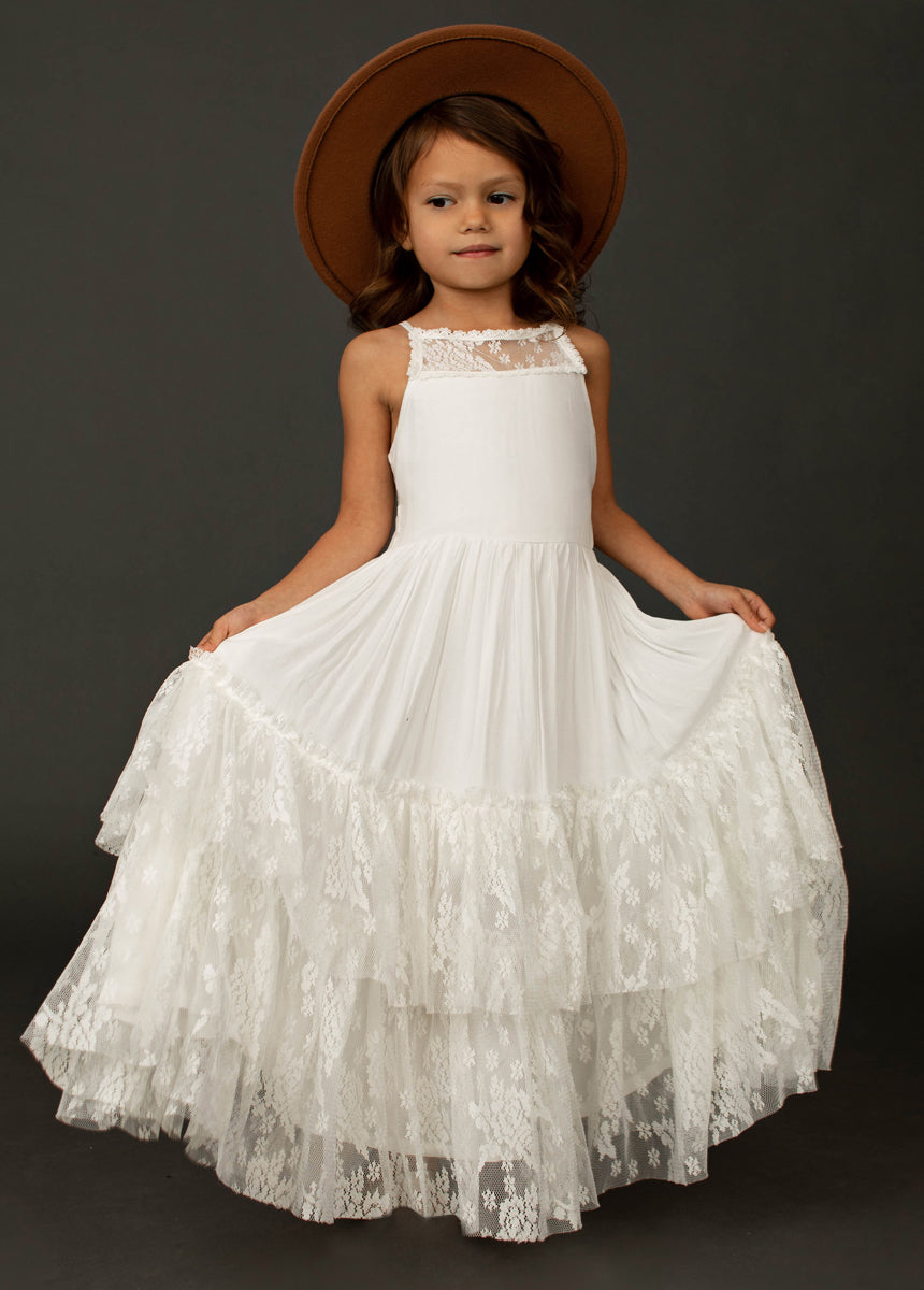 Catrin Dress in White-My Prom Time