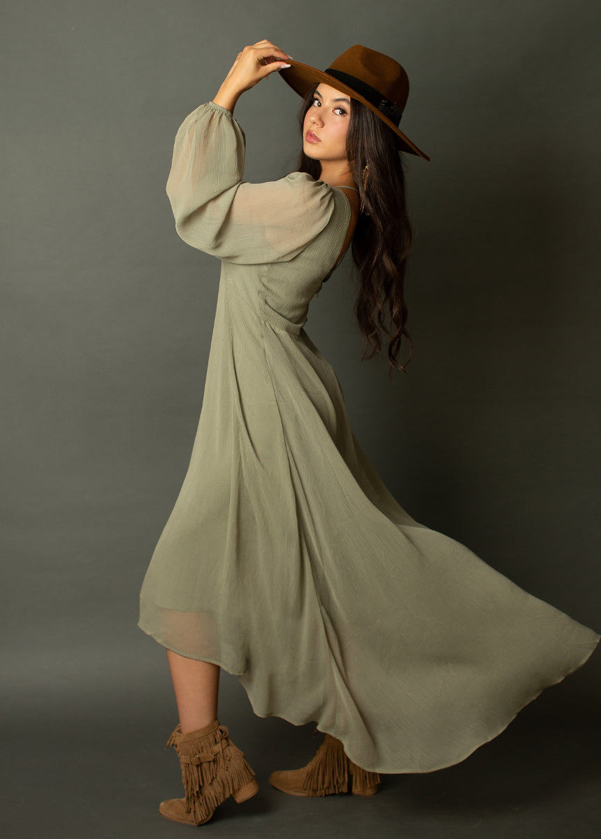 Nika Leather Fringe Boot in Pecan-My Prom Time