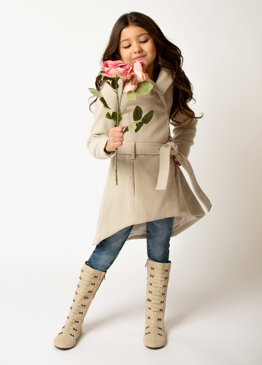 Freya Leather Boot in Tan Suede-My Prom Time