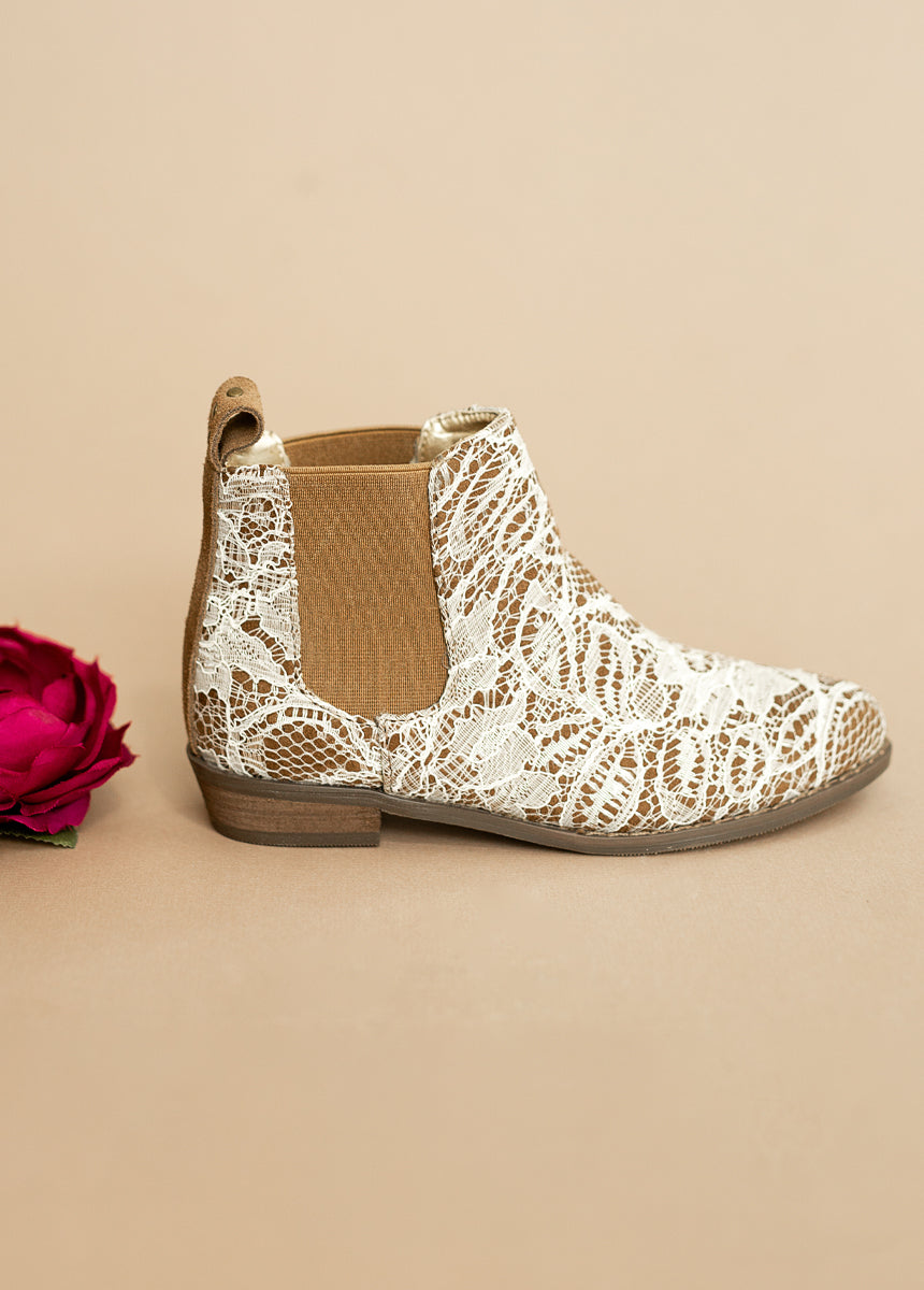 Chelsey Boot in Lace-My Prom Time
