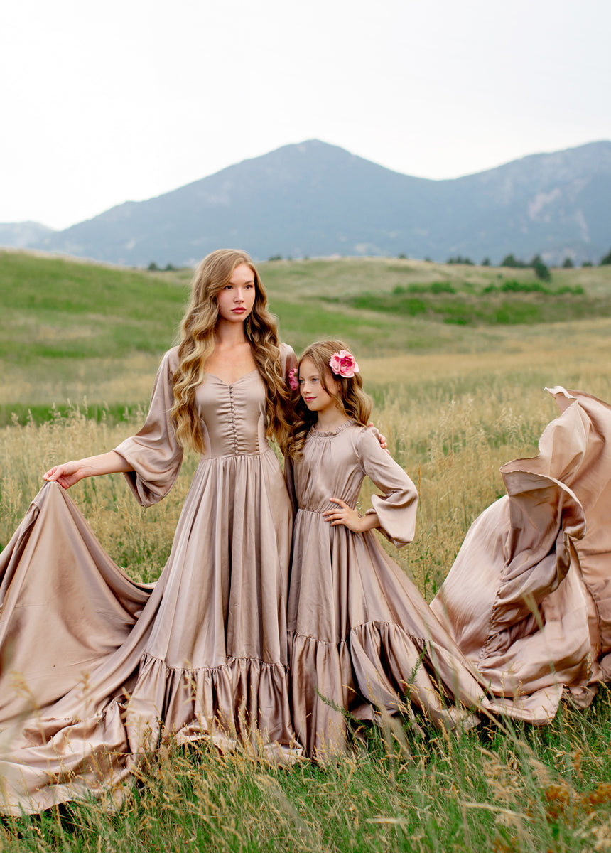 Lorna Impact Dress in Stone-My Prom Time