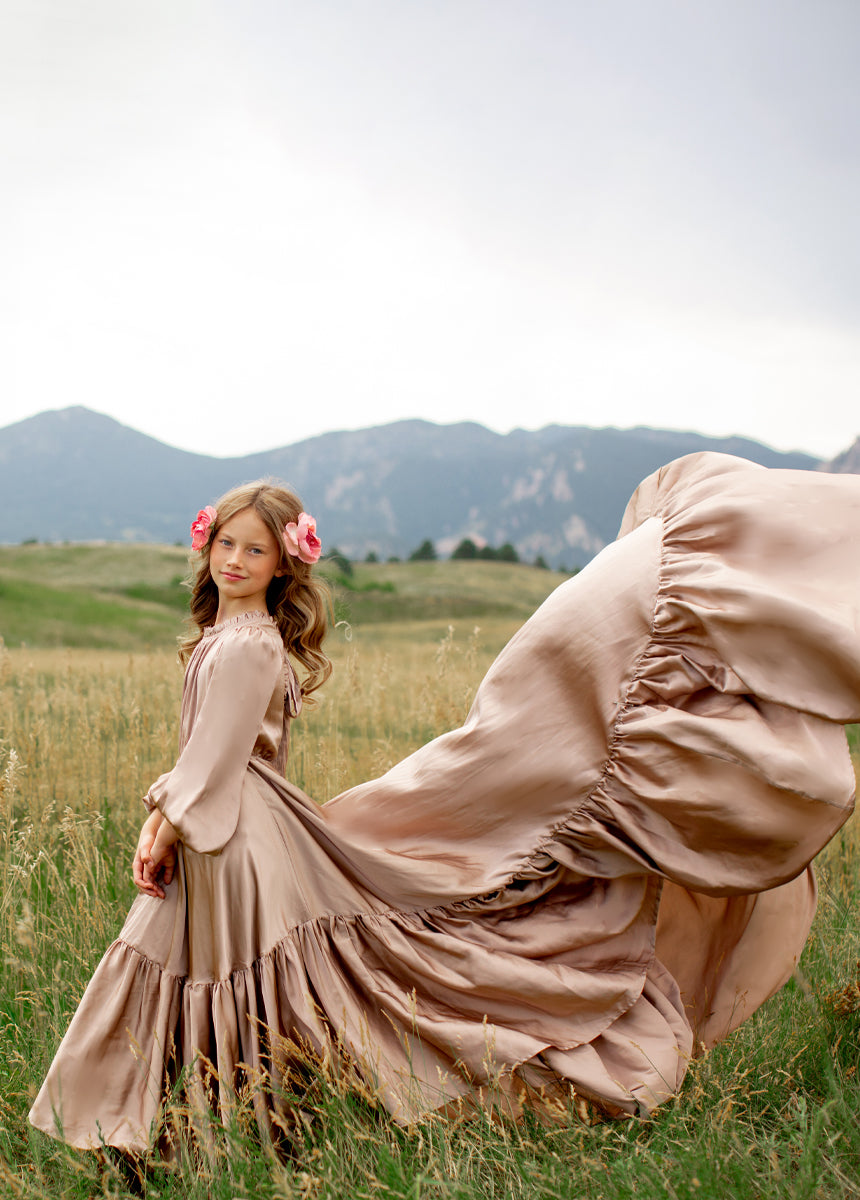 Leana Impact Dress in Stone-My Prom Time