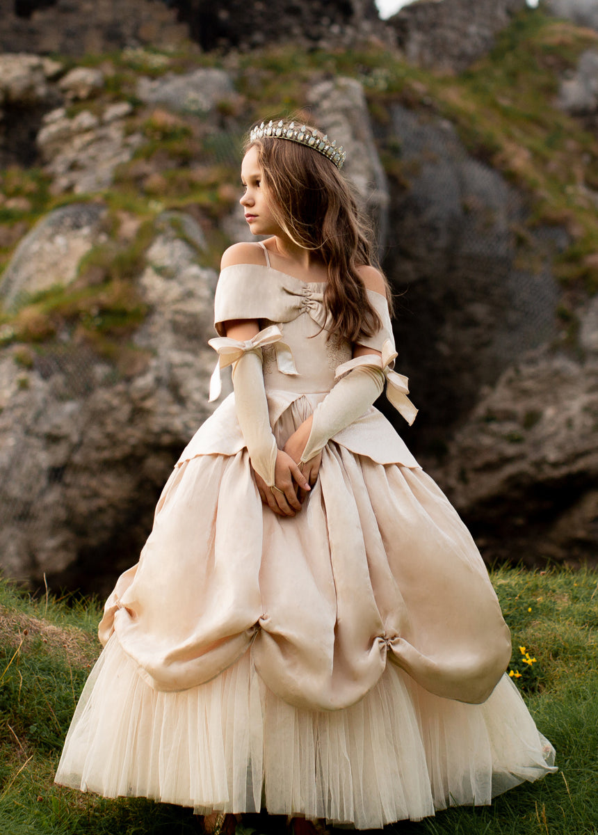 Princess Costume Set in Light Gold-My Prom Time