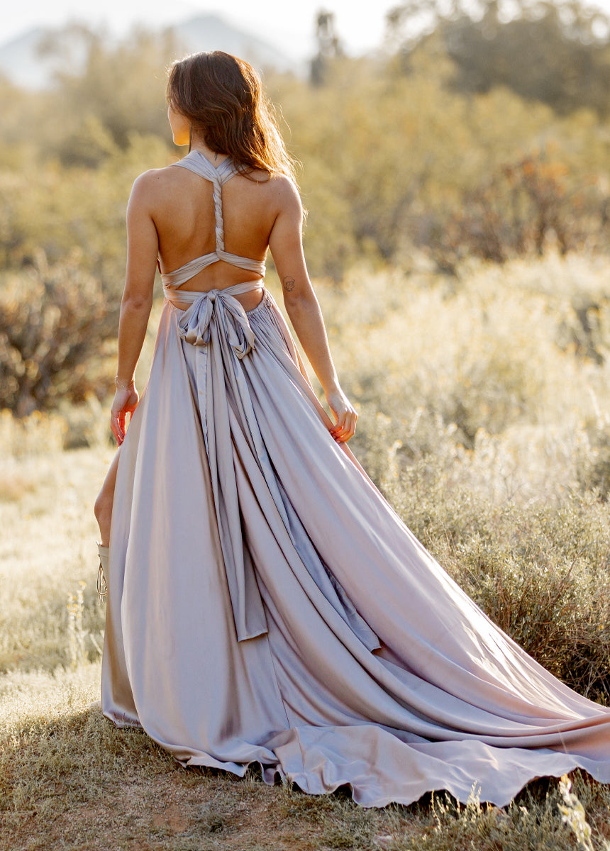 June Impact Dress in Stone-My Prom Time