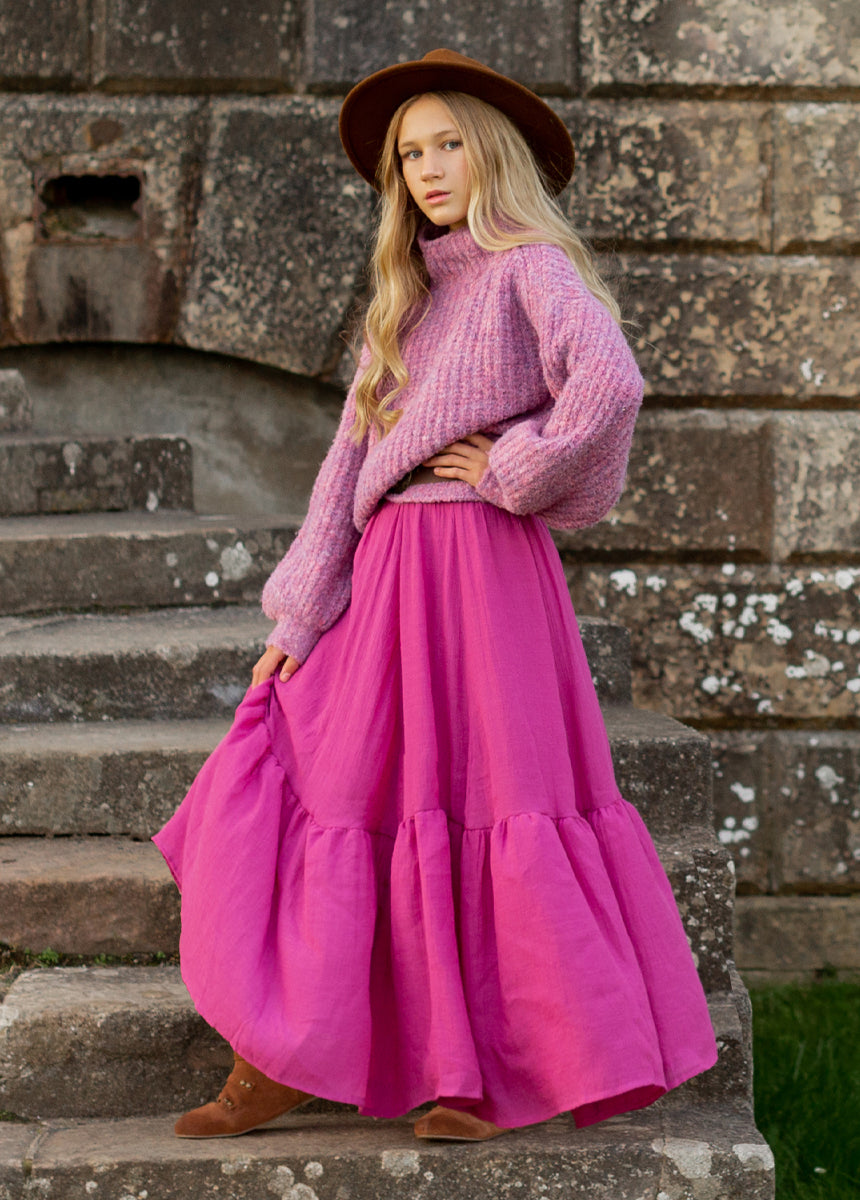 Annabel Skirt in Mulberry-My Prom Time