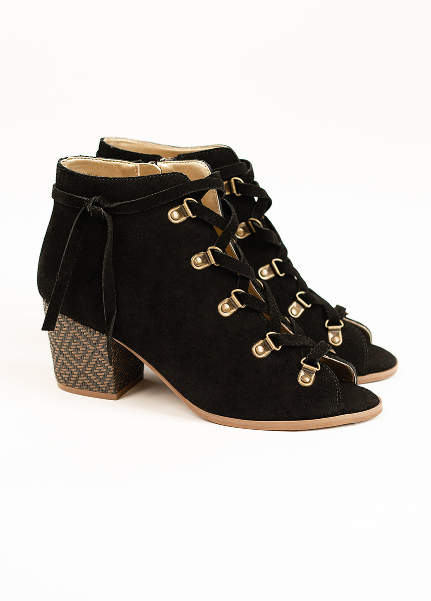Gemi Boot in Black Suede-My Prom Time
