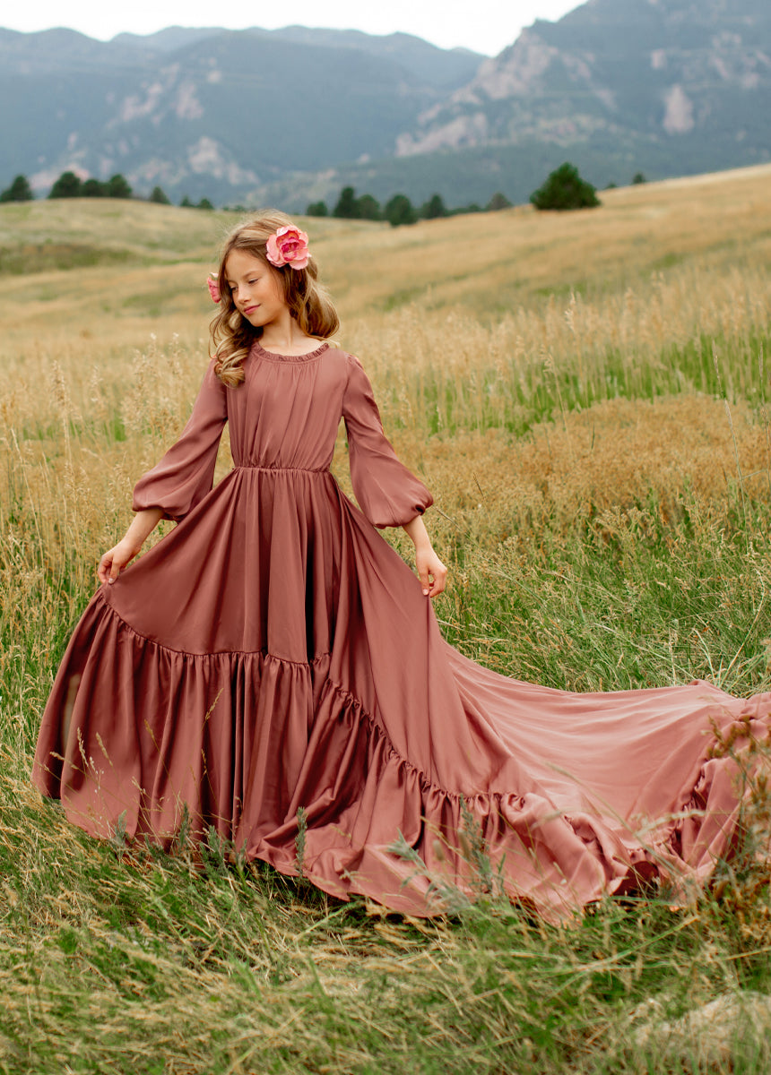 Leana Impact Dress in Cedarwood-My Prom Time