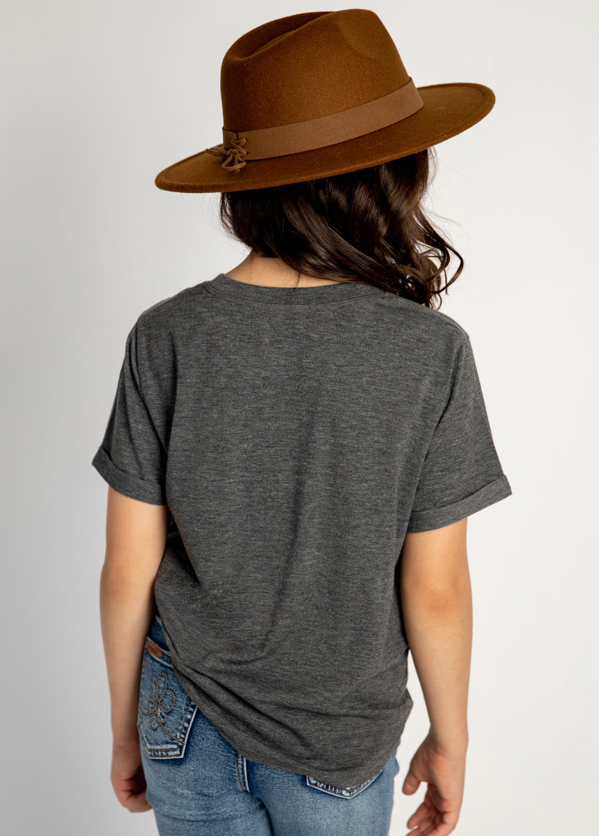 Dream Tee in Heather Charcoal-My Prom Time