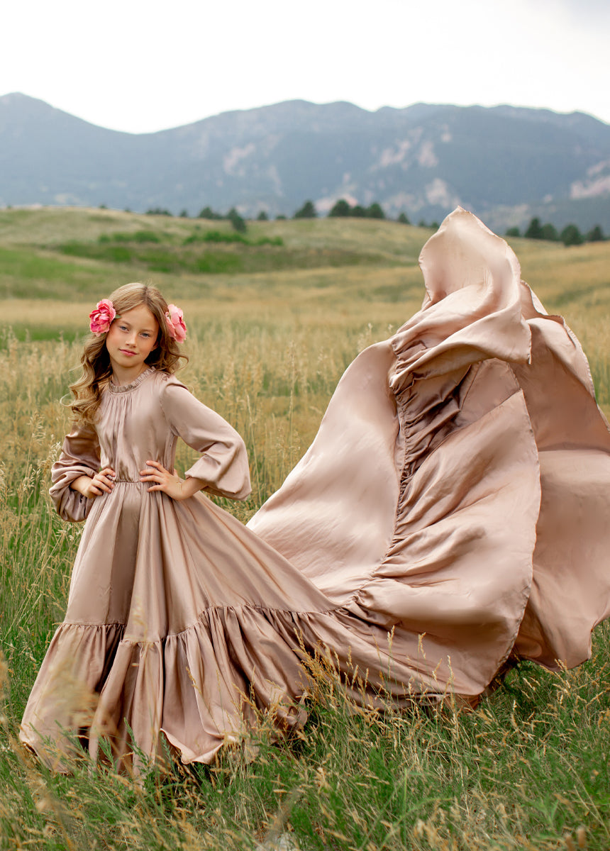 Leana Impact Dress in Stone-My Prom Time