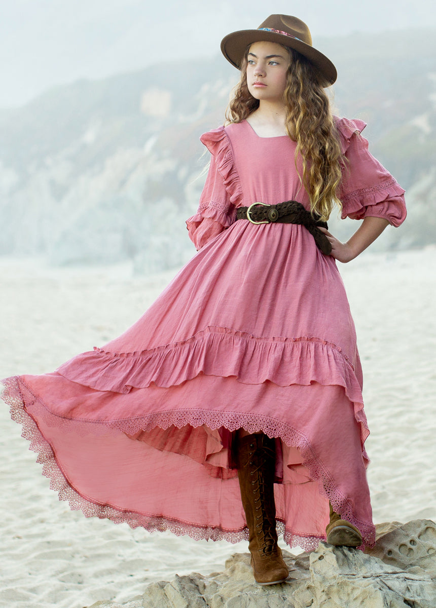 Wendie Leather Belt in Nutmeg-My Prom Time