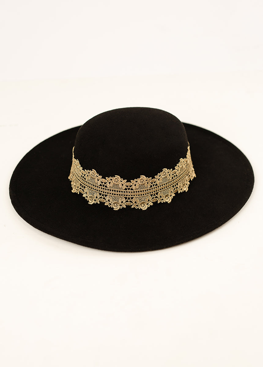 Halo Hat in Black-My Prom Time