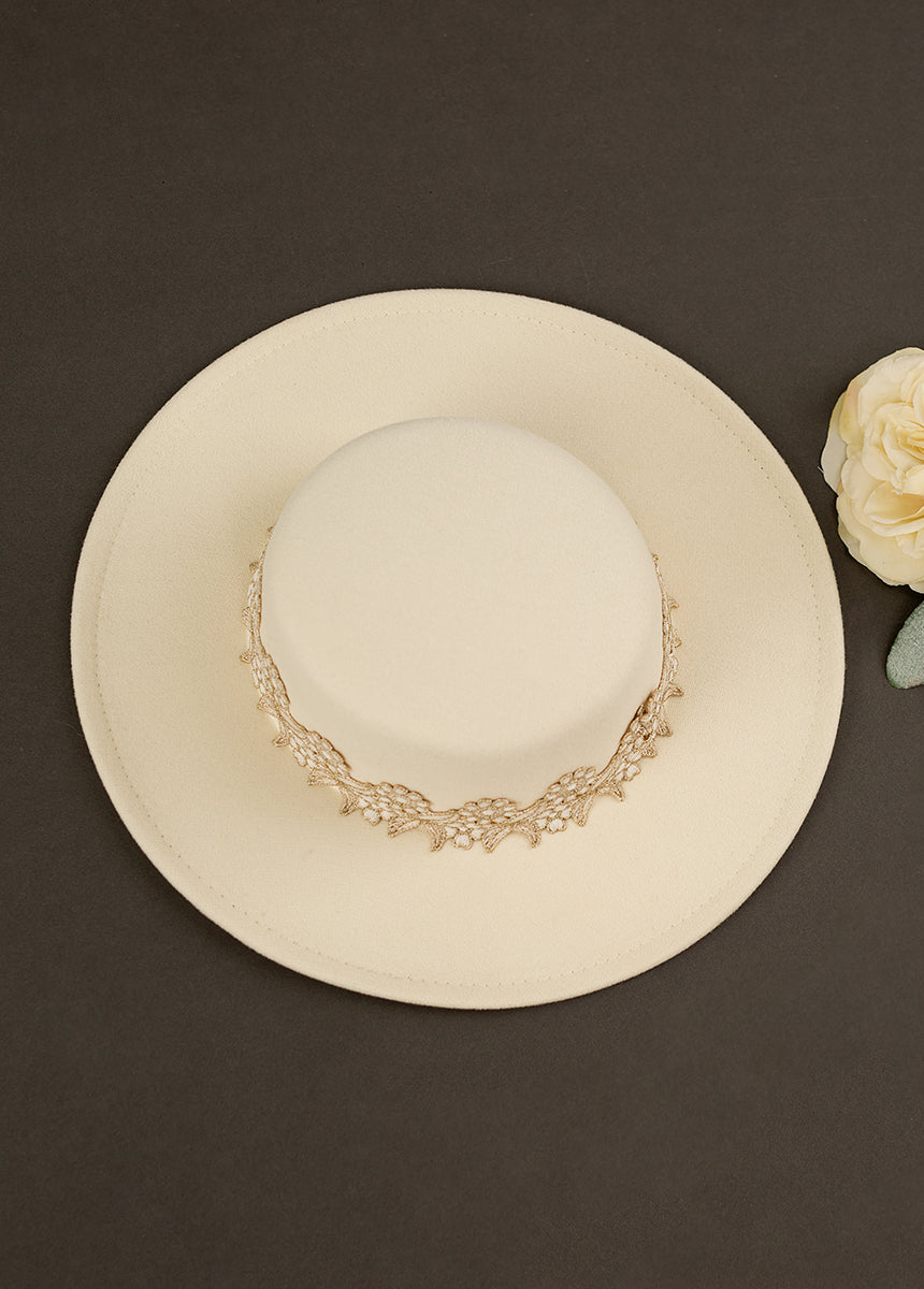Hallie Hat in Cream-My Prom Time
