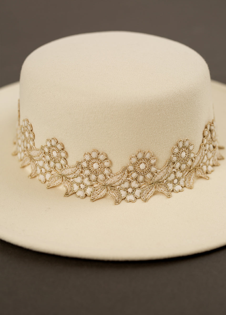 Hallie Hat in Cream-My Prom Time