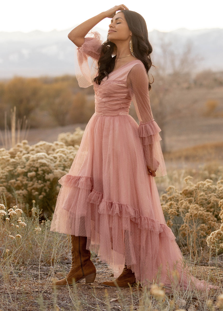 Haisley Impact Dress in Desert Shell-My Prom Time